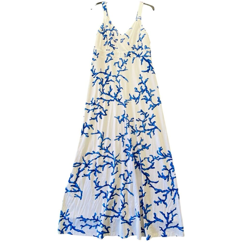 J. McLaughlin Blue and White Resort Sundress